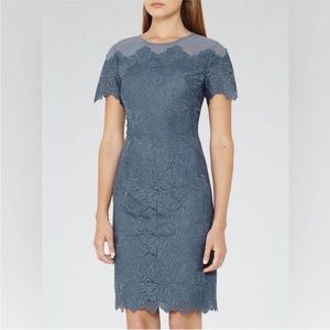 Reiss Floran Short Sleeve Sheath Dress Size 10
